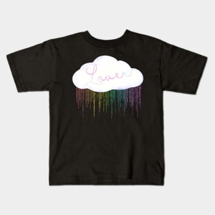 Lover Rainbow Rain Kids T-Shirt